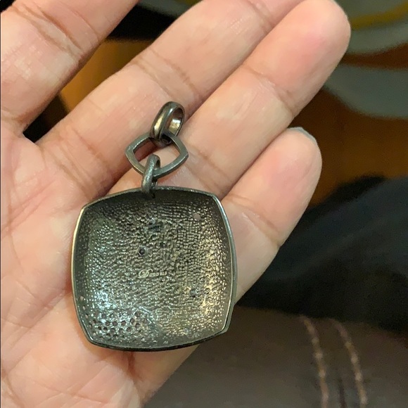 925 Sterling Silver Pendant CZ Iced our - Picture 2 of 5